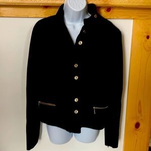 Malibu Collection black velvet jacket.